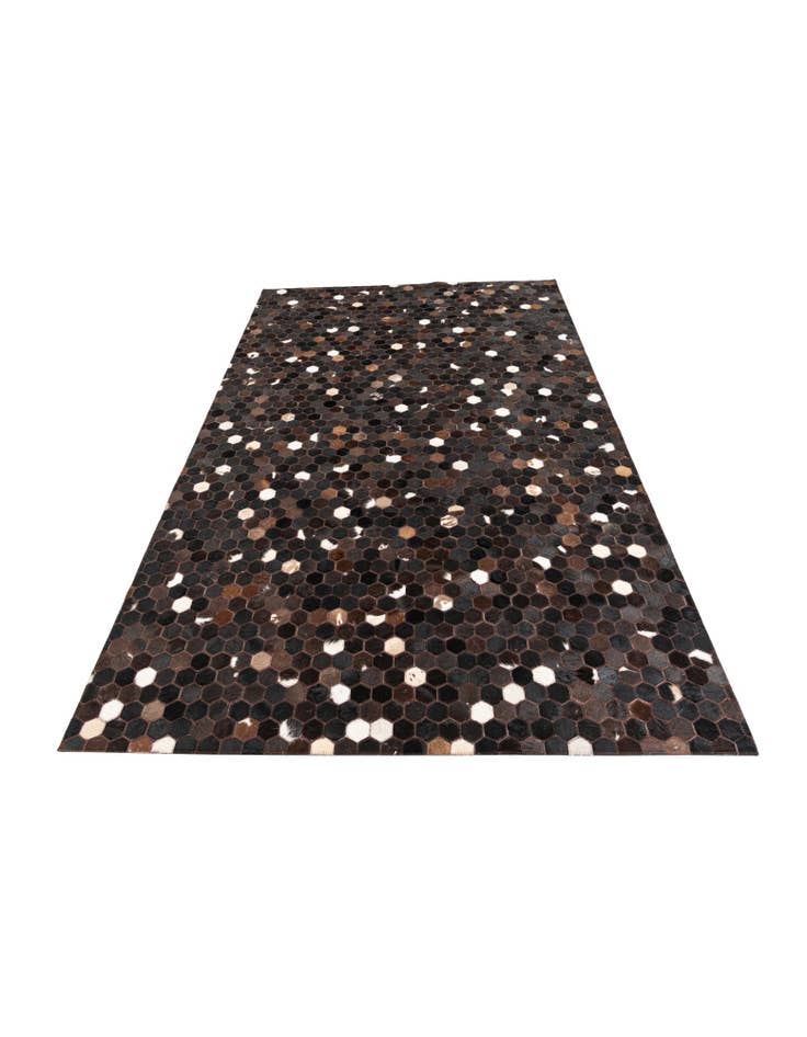 Detail image of 5' 1 x 8' Cowhide Leather Rug