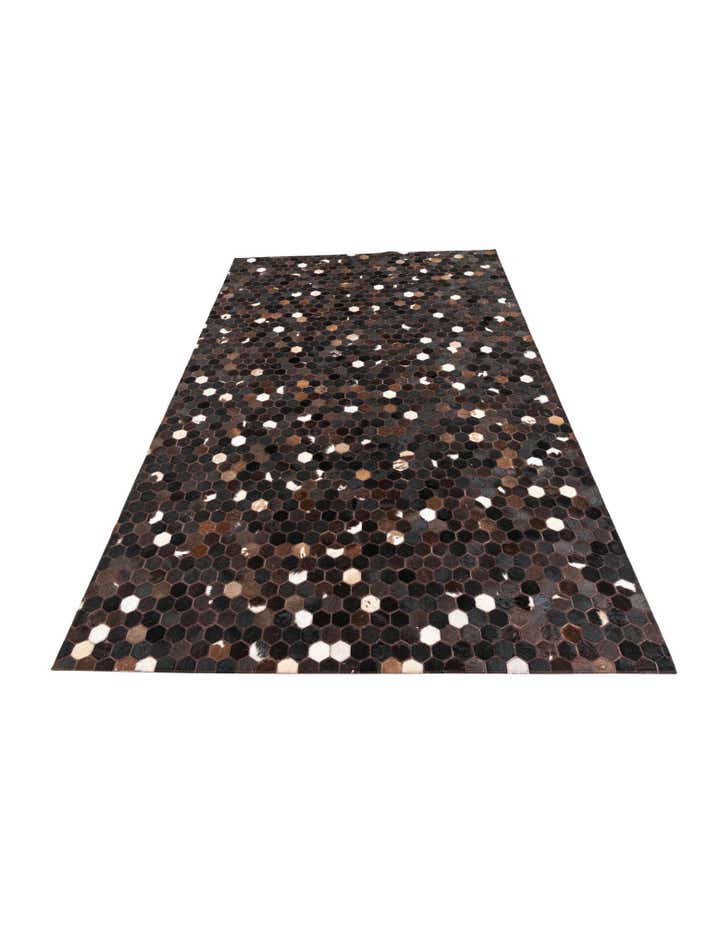5' 1 x 8' Cowhide Leather Rug