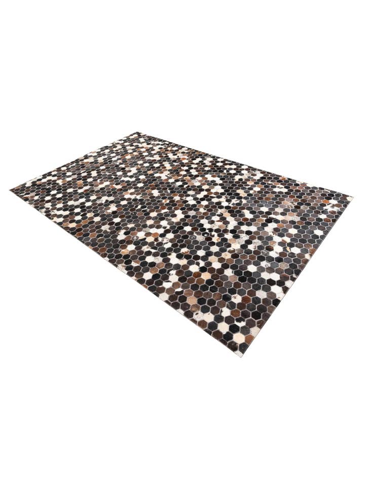 Detail image of 5' x 7' 10 Cowhide Leather Rug