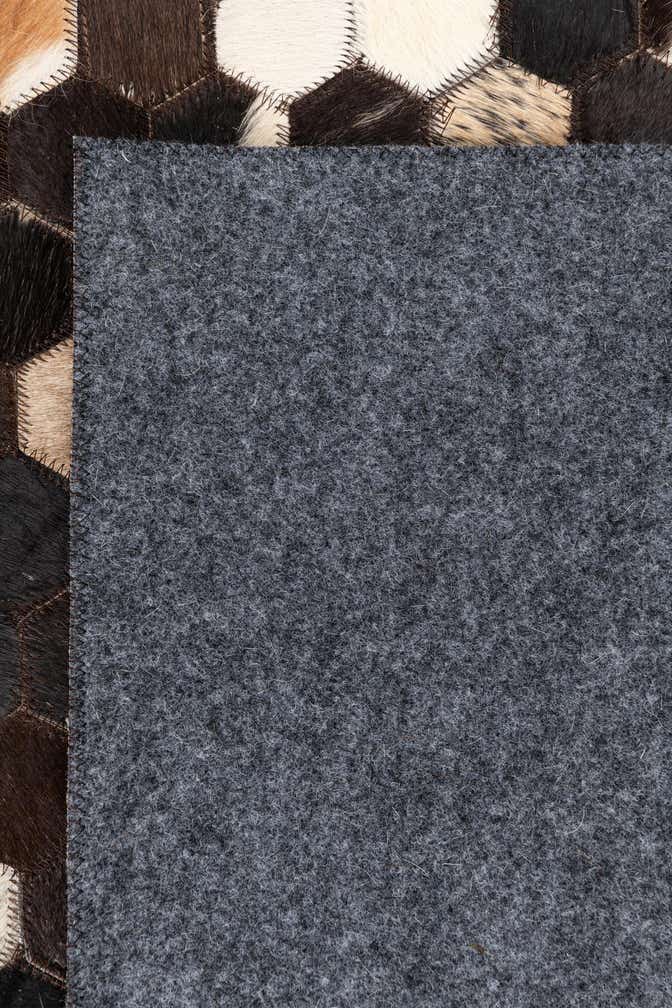 5' x 7' 10 Cowhide Leather Rug