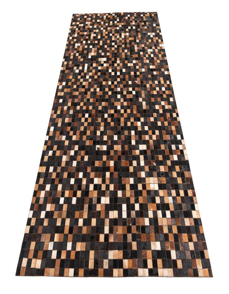 Detail image of 5' 1 x 8' Cowhide Leather Rug