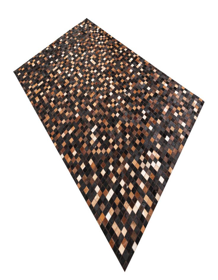 Detail image of 5' 1 x 8' 1 Cowhide Leather Rug