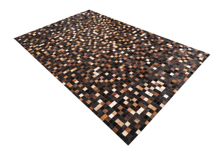 Detail image of 5' 1 x 8' 1 Cowhide Leather Rug