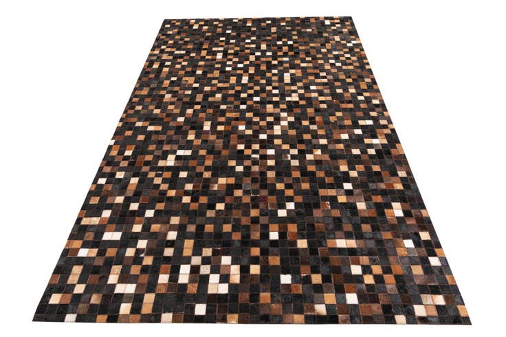 Detail image of 5' 1 x 8' 1 Cowhide Leather Rug