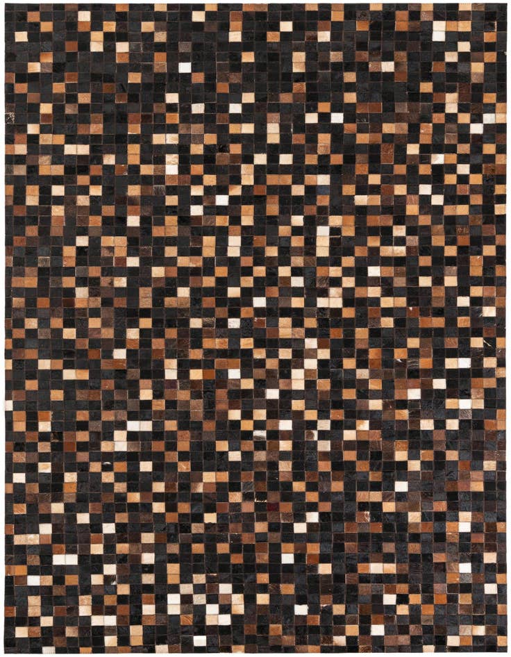 Detail image of 5' 1 x 8' 1 Cowhide Leather Rug