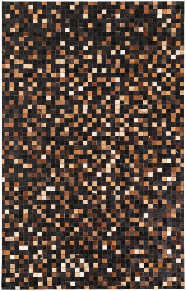 Detail image of 5' 1 x 8' 1 Cowhide Leather Rug