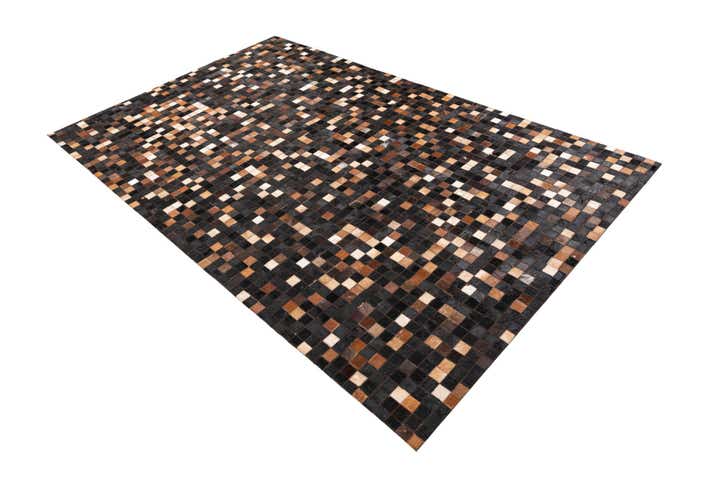 5' x 8' Cowhide Leather Rug