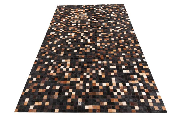 5' x 8' Cowhide Leather Rug