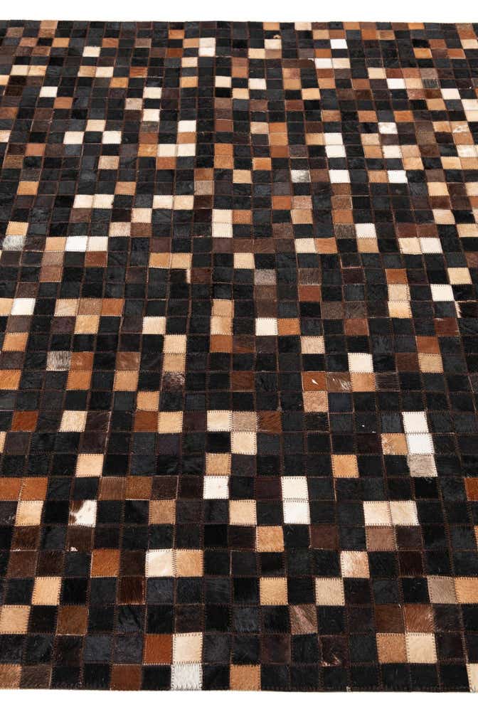 5' x 8' Cowhide Leather Rug