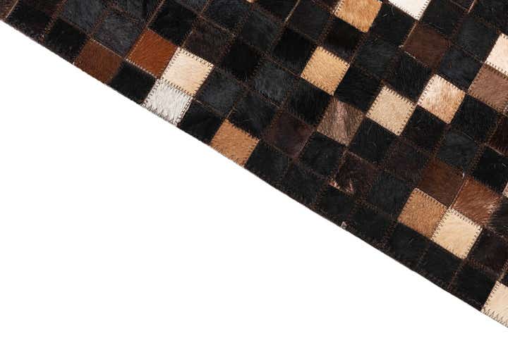 5' x 8' Cowhide Leather Rug