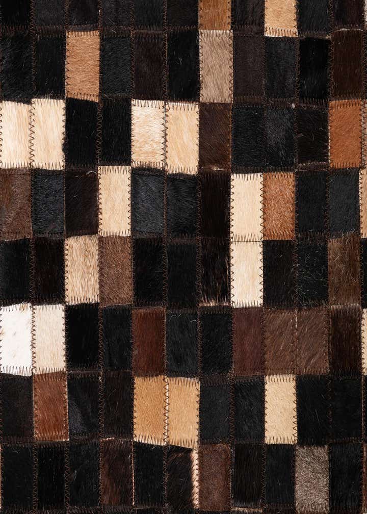 5' x 8' Cowhide Leather Rug