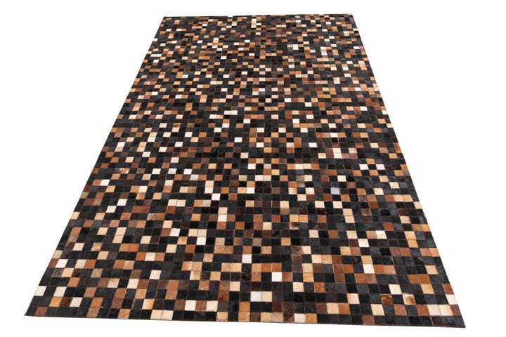 5' x 8' Cowhide Leather Rug