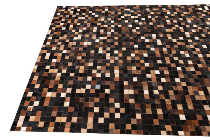 5' x 8' Cowhide Leather Rug