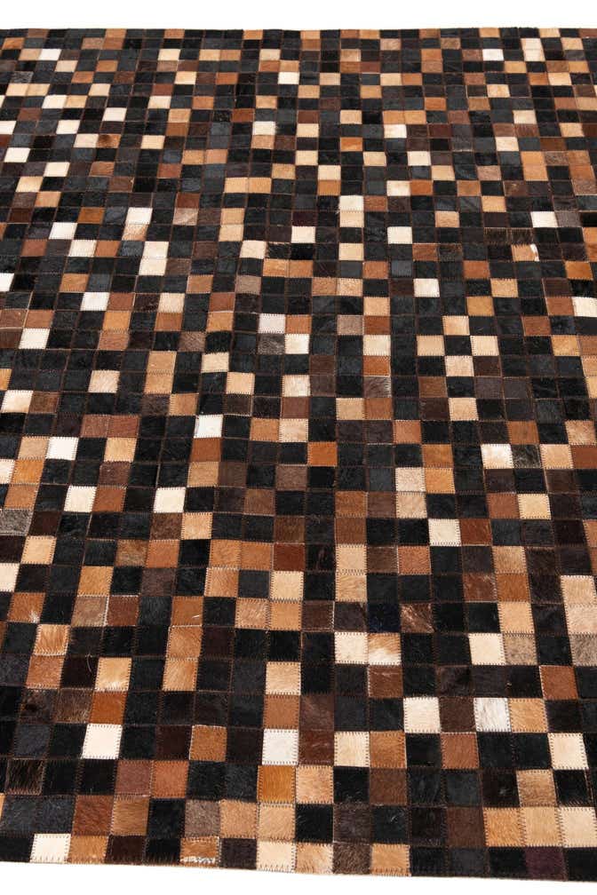 5' x 8' Cowhide Leather Rug