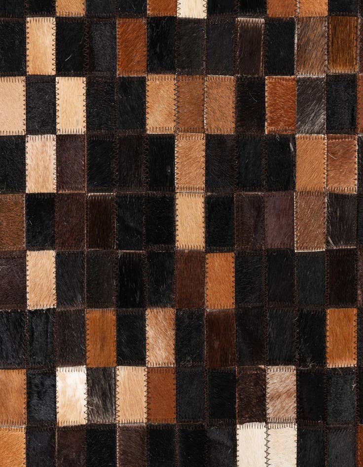 Detail image of 5' x 8' Cowhide Leather Rug