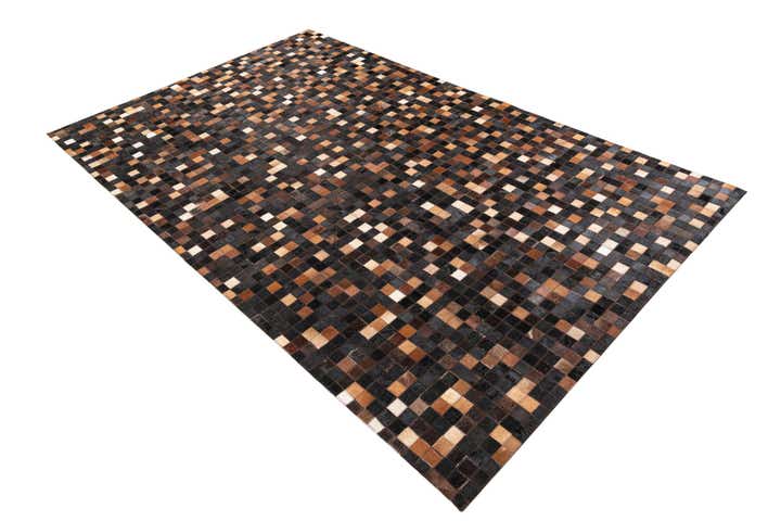 5' x 8' Cowhide Leather Rug