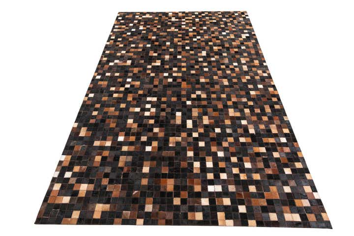 5' x 8' Cowhide Leather Rug