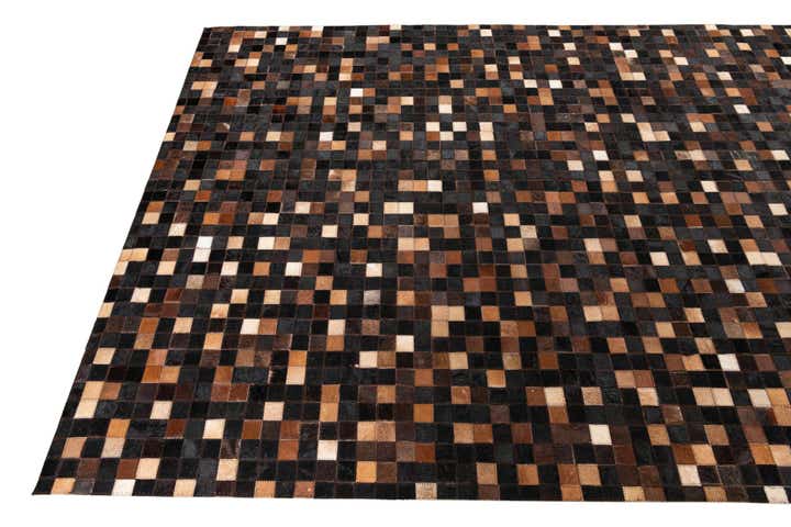 5' x 8' Cowhide Leather Rug