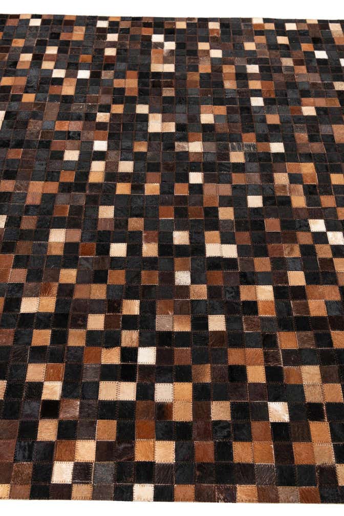 5' x 8' Cowhide Leather Rug