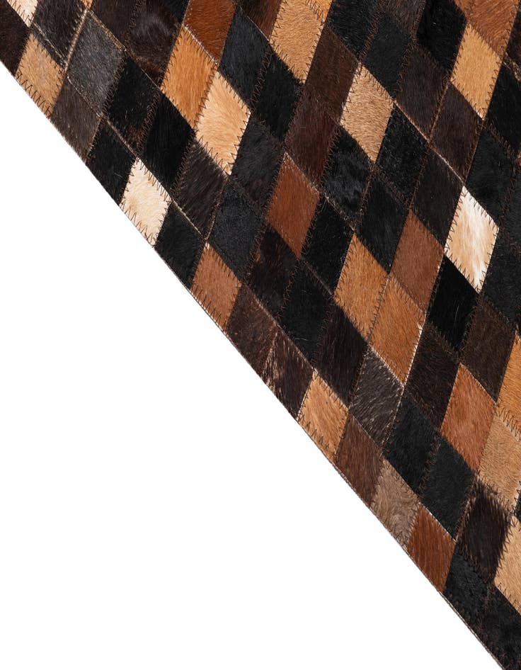 Detail image of 5' x 8' Cowhide Leather Rug