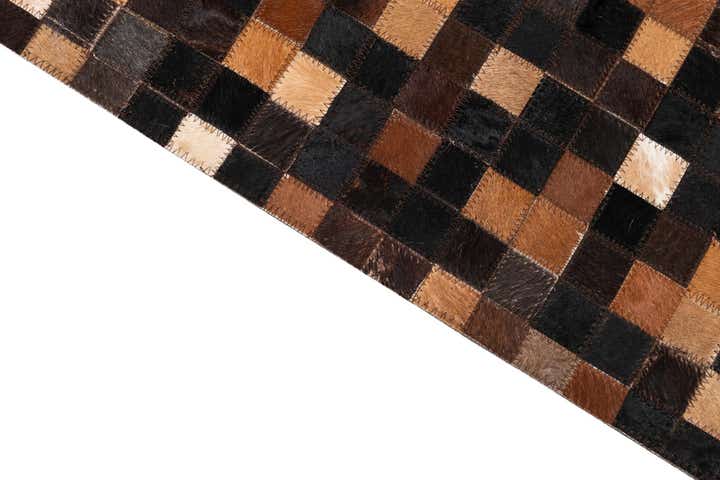 5' x 8' Cowhide Leather Rug