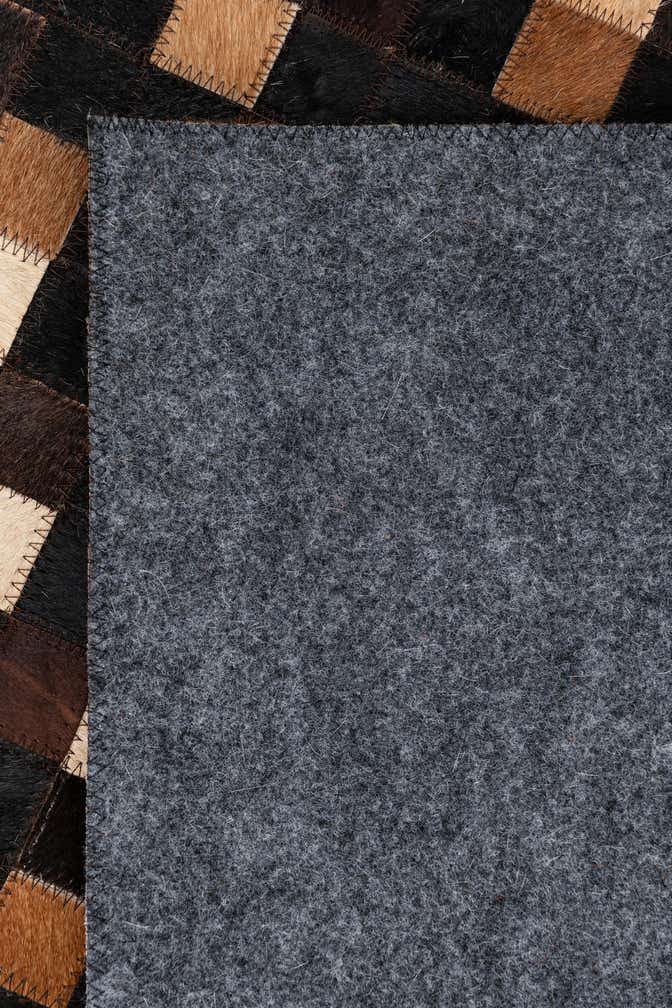 5' x 8' Cowhide Leather Rug
