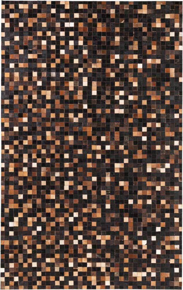 5' x 8' Cowhide Leather Rug