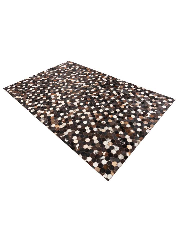 5' 2 x 8' Cowhide Leather Rug