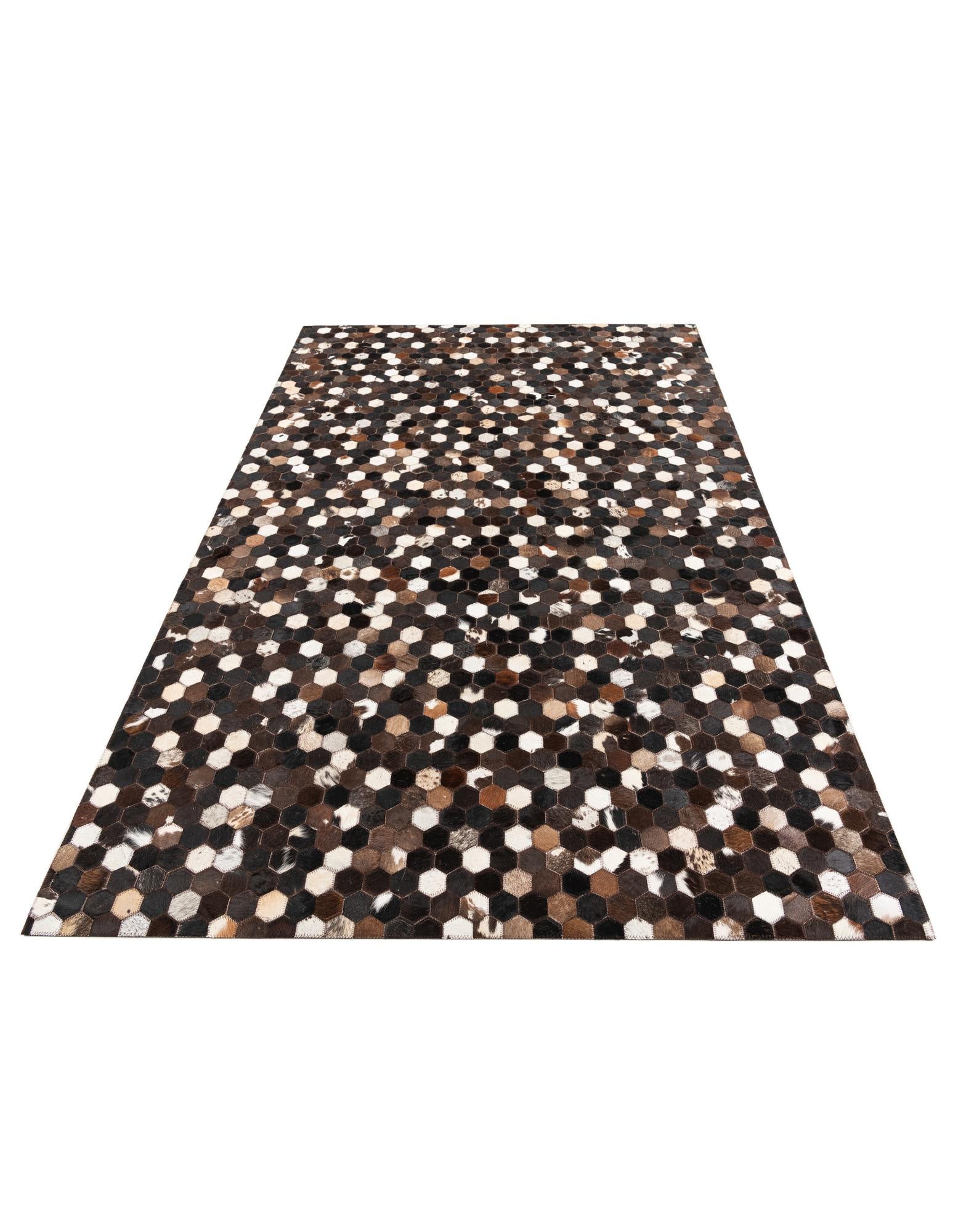 5' 2 x 8' Cowhide Leather Rug
