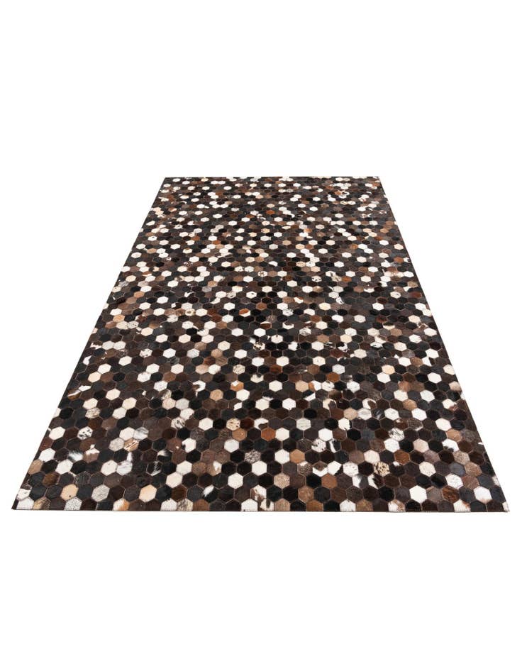 Detail image of 5' 2 x 8' Cowhide Leather Rug