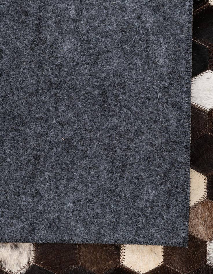 Detail image of 5' 2 x 8' Cowhide Leather Rug