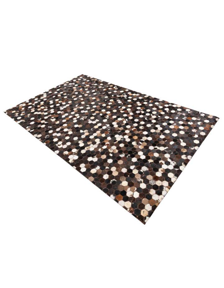 5' x 8' Cowhide Leather Rug