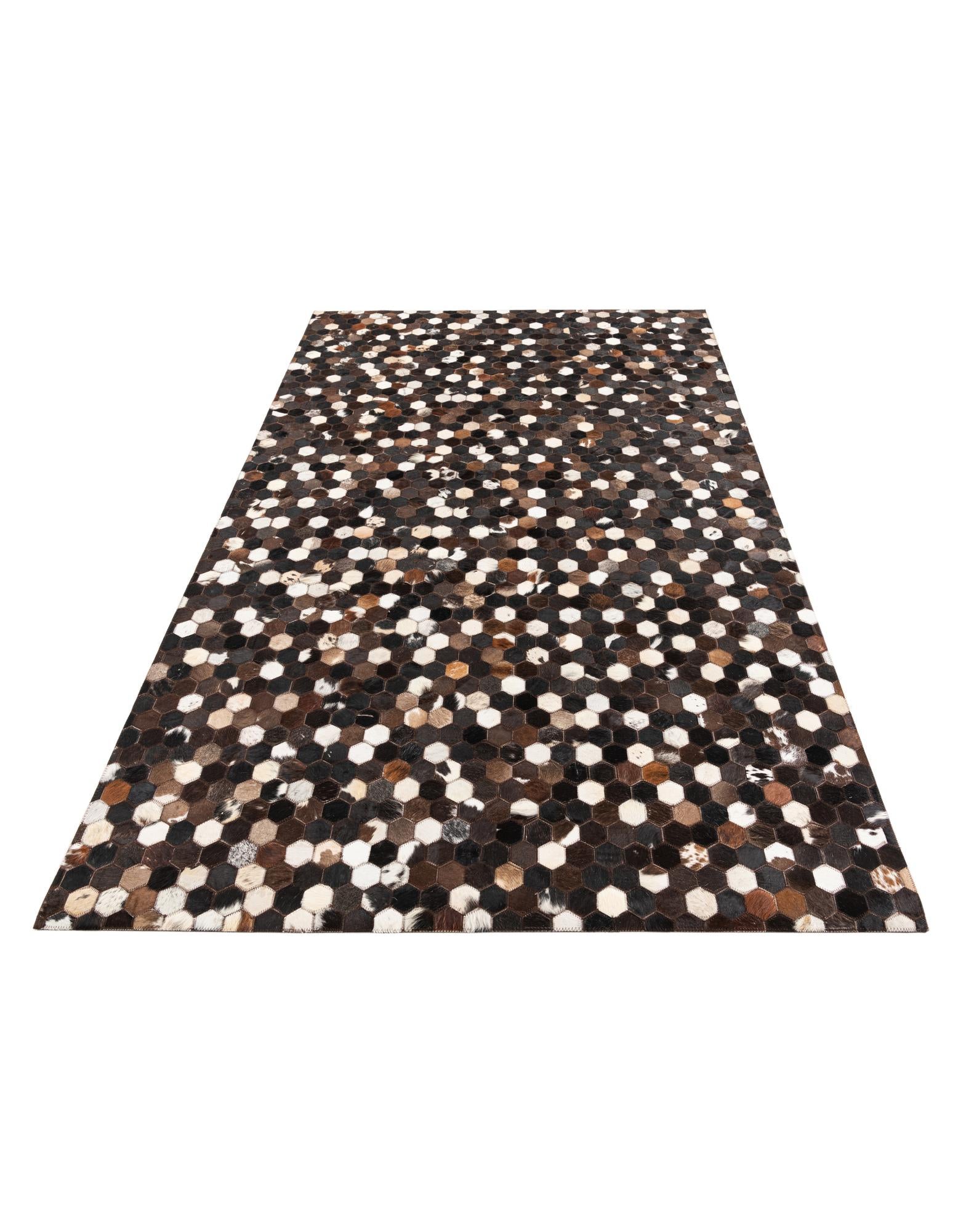 5' x 8' Cowhide Leather Rug