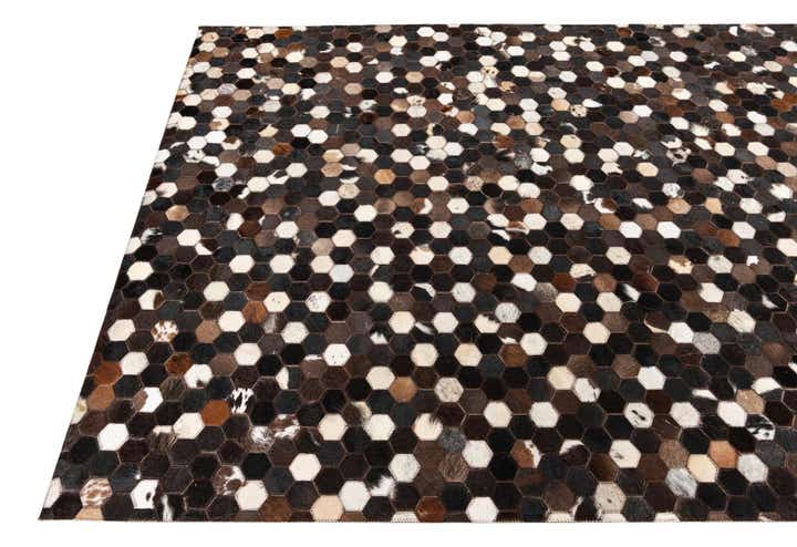 5' x 8' Cowhide Leather Rug
