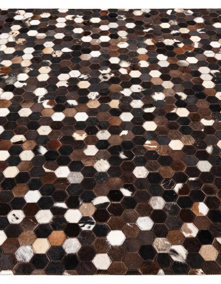 Detail image of 5' x 8' Cowhide Leather Rug