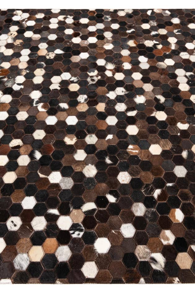 Detail image of 5' x 8' Cowhide Leather Rug