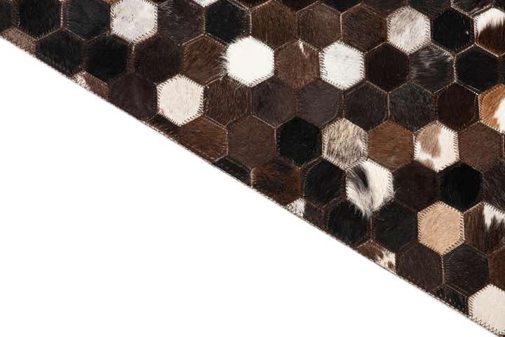 5' x 8' Cowhide Leather Rug
