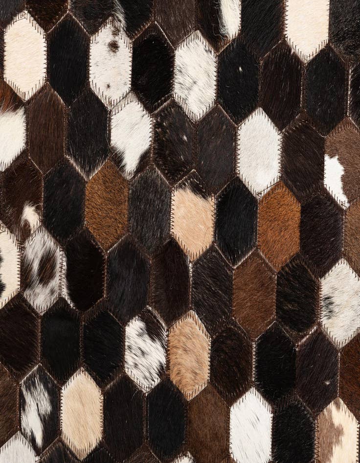 Detail image of 5' x 8' Cowhide Leather Rug