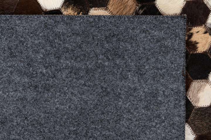 5' x 8' Cowhide Leather Rug