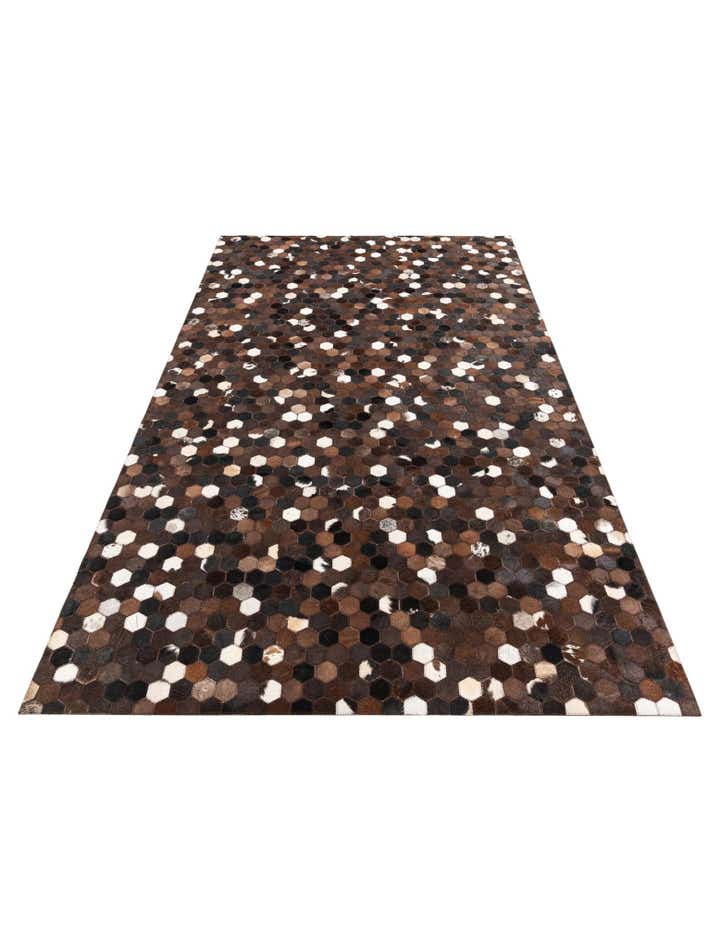 5' x 8' Cowhide Leather Rug