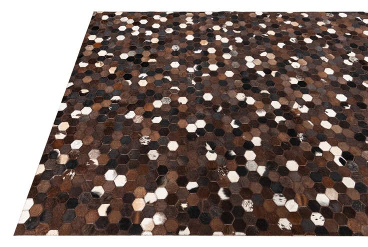 Detail image of 5' x 8' Cowhide Leather Rug