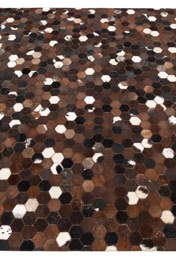 5' x 8' Cowhide Leather Rug