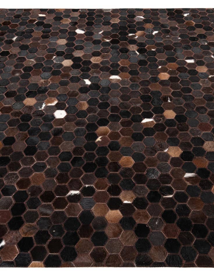 Detail image of 5' x 8' Cowhide Leather Rug
