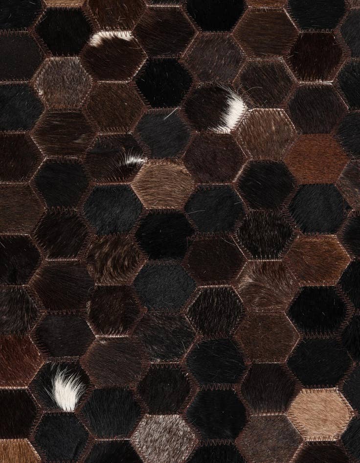 Detail image of 5' x 8' Cowhide Leather Rug
