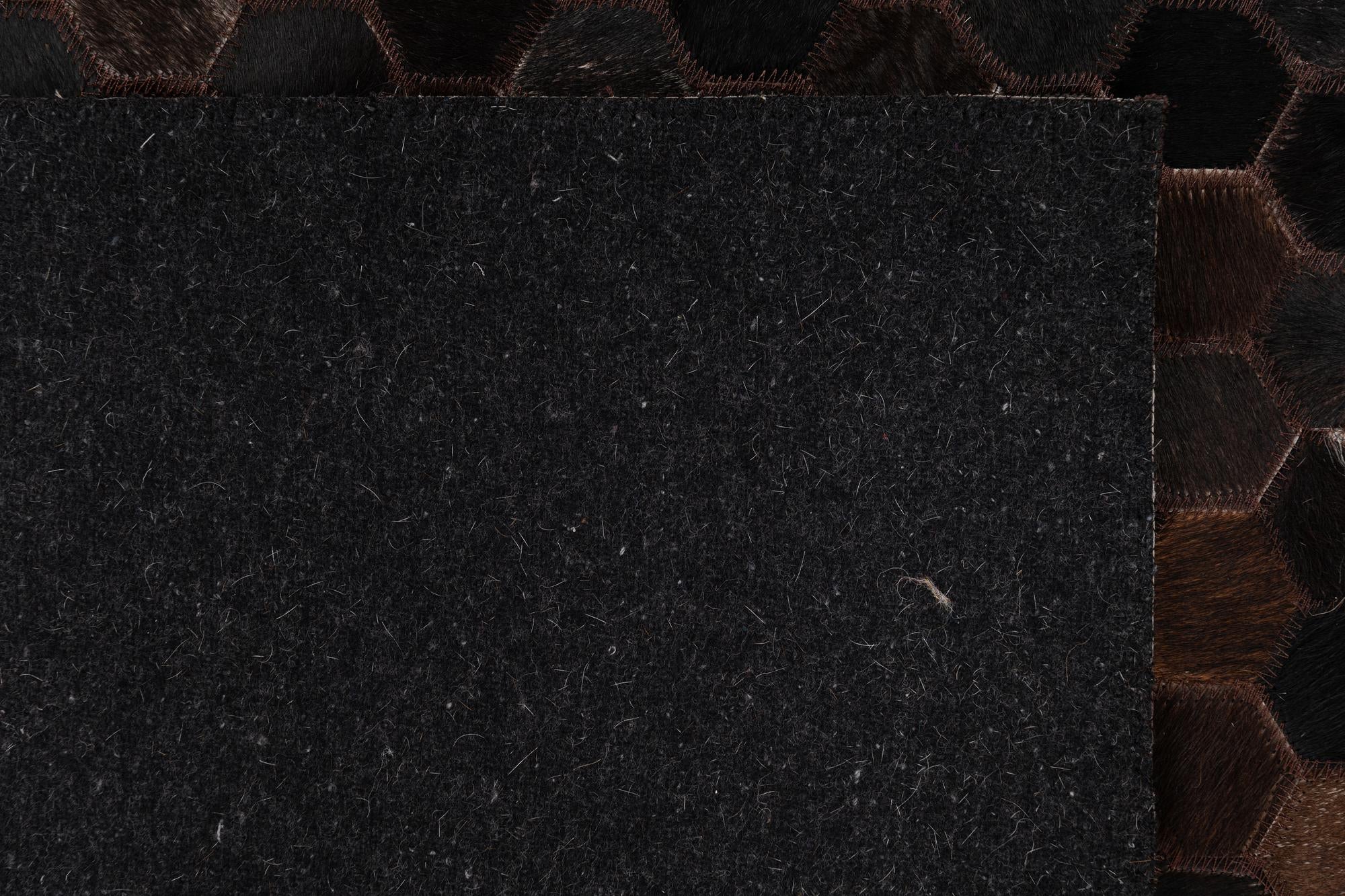 5' x 8' Cowhide Leather Rug