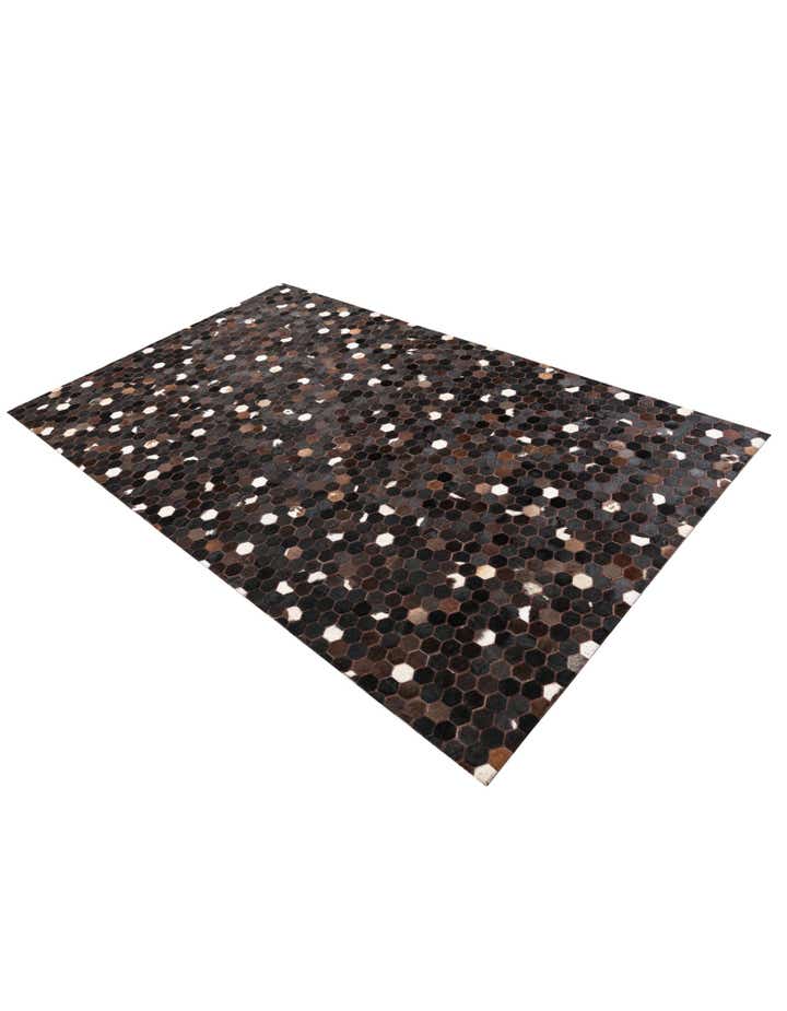 5' x 8' 1 Cowhide Leather Rug