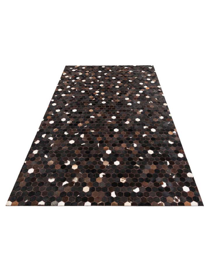 5' x 8' 1 Cowhide Leather Rug