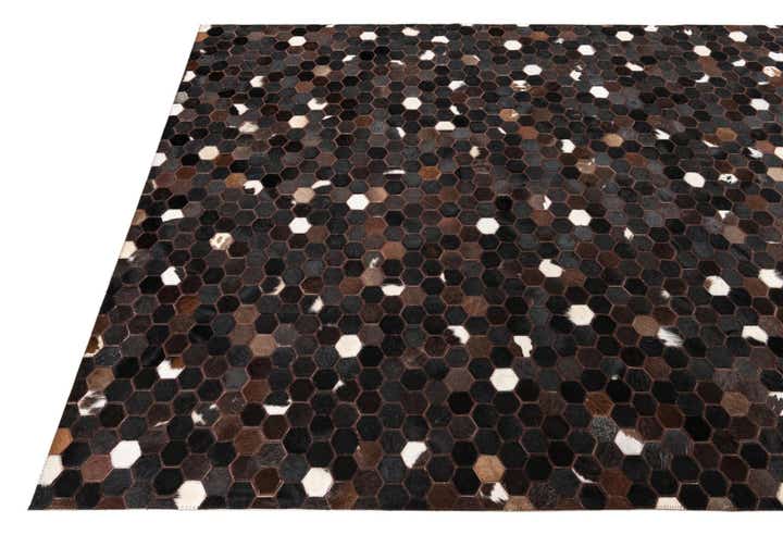 5' x 8' 1 Cowhide Leather Rug