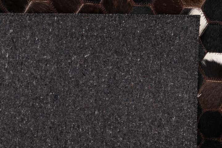 5' x 8' 1 Cowhide Leather Rug