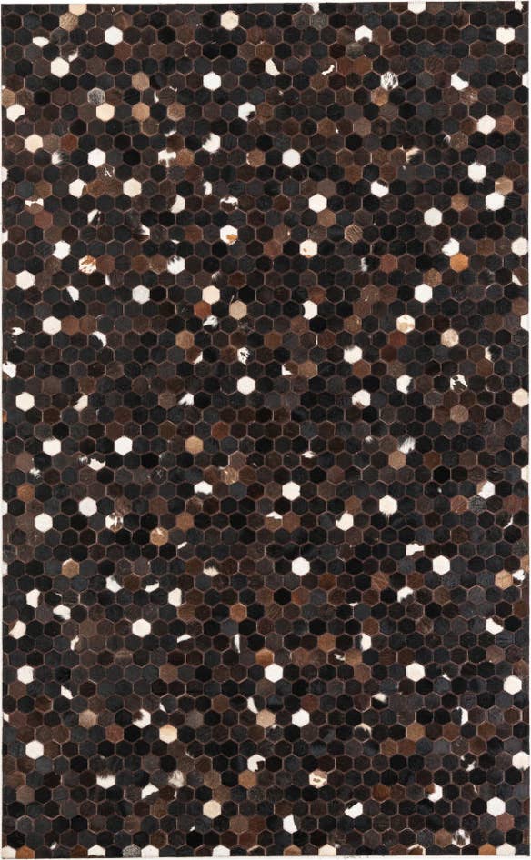 Detail image of 5' x 8' 1 Cowhide Leather Rug
